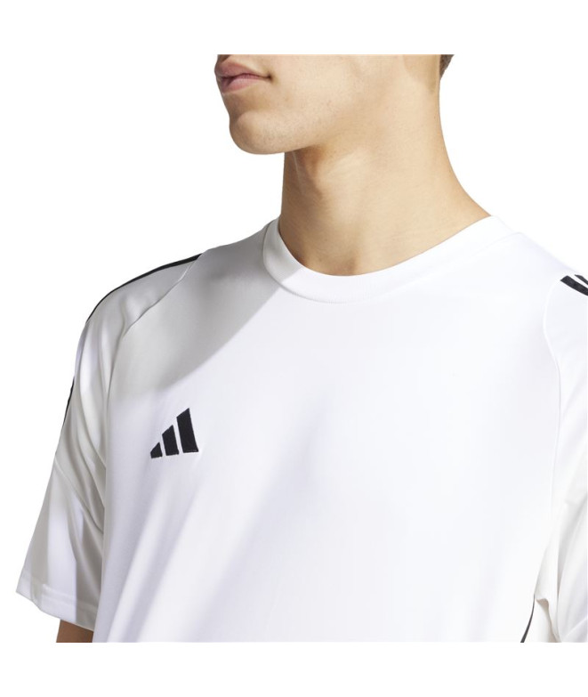 Camiseta de Futebol adidas Tiro24 Homem Blanco