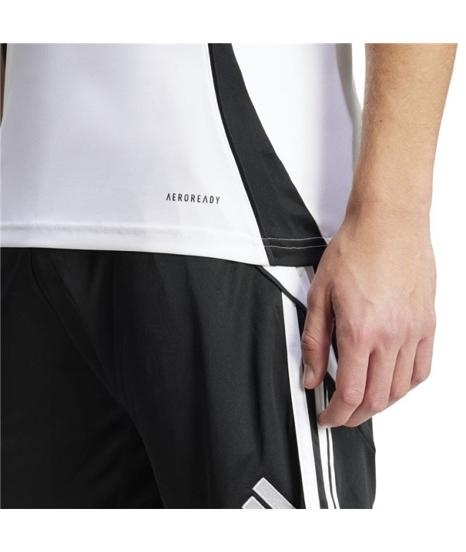 Camiseta de Futebol adidas Tiro24 Homem Blanco