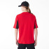 Camiseta New Era Nba Panel Oversized Chicago Bulls Rojo Hombre