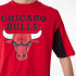 Camiseta New Era Nba Panel Oversized Chicago Bulls Rojo Hombre
