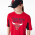 Camiseta New Era Nba Panel Oversized Chicago Bulls Rojo Hombre