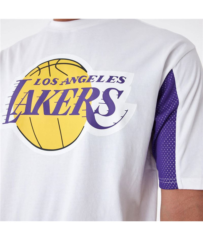 Camiseta New Era Nba Panel Oversized LA Lakers...
