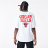 Camiseta New Era Nba Script Oversized Chicago Bulls Branco Unissex