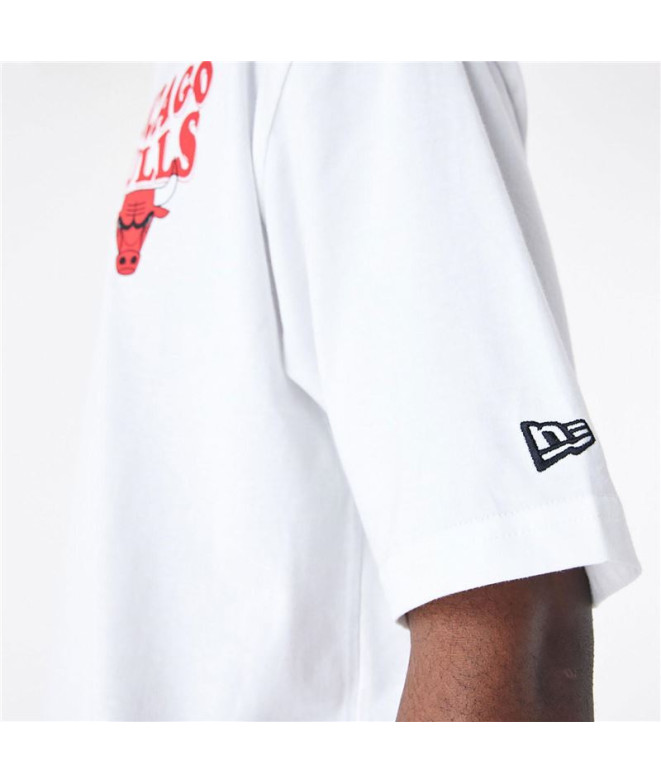 Camiseta New Era Nba Script Oversized Chicago...