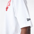Camiseta New Era Nba Script Oversized Chicago Bulls Branco Unissex