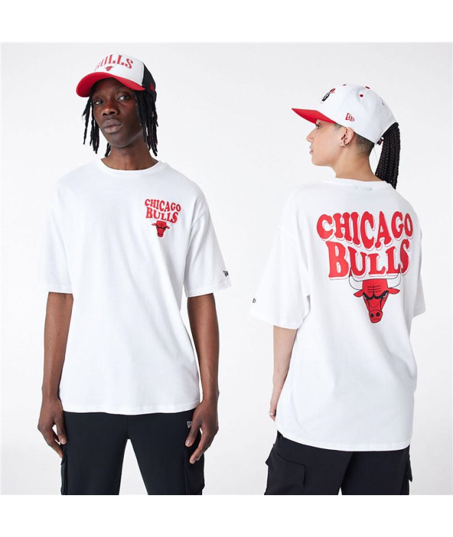 T-shirt New Era Nba Script Oversized Chicago...