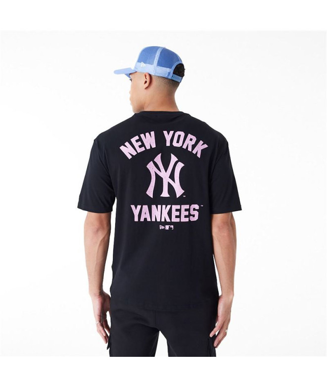 Camiseta New Era Mlb Wordmark Oversized New...