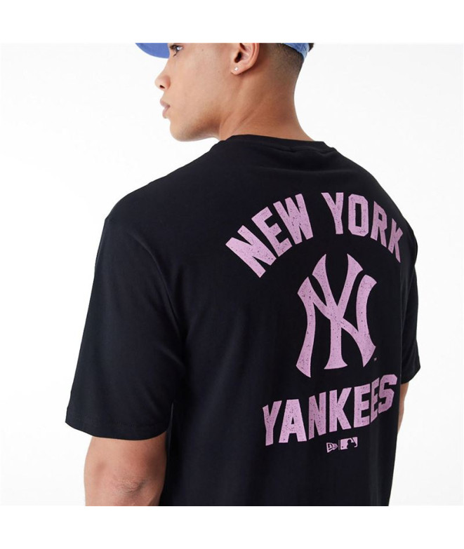 Camiseta New Era Mlb Wordmark Oversized New...
