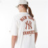 Camiseta New Era Mlb Wordmark Oversized New York Yankees Branco Homem