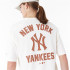 Camiseta New Era Mlb Wordmark Oversized New York Yankees Branco Homem