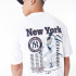 Camiseta New Era Mlb Player Graphc Oversized New York Yankees Branco Homem