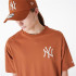 Camiseta New Era Colete de malha Oversized New York Yankees castanho Unissex
