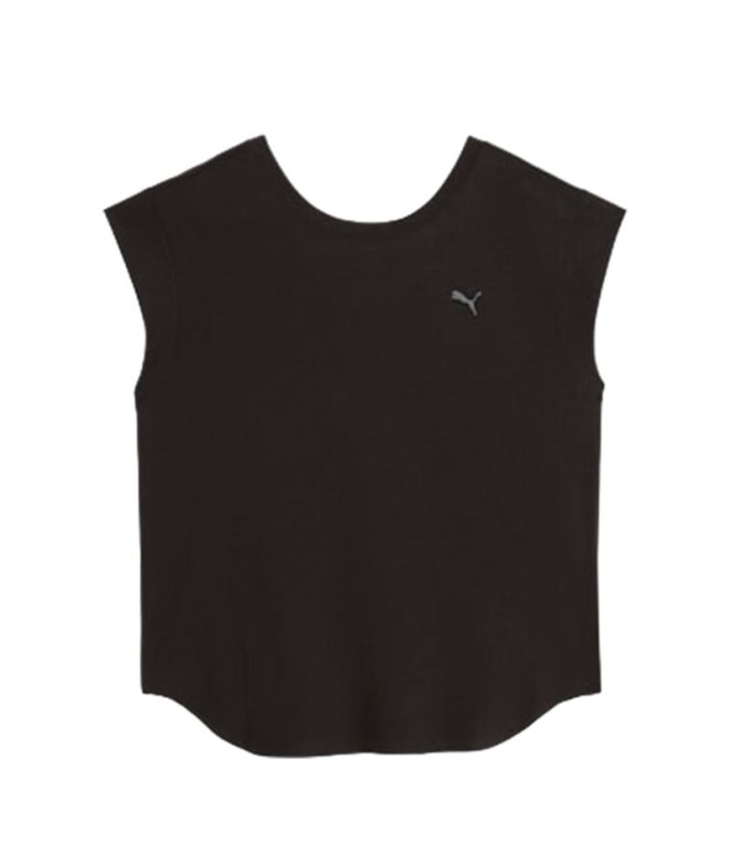 T-shirt Running Femme by Puma Studio Foundations Noir