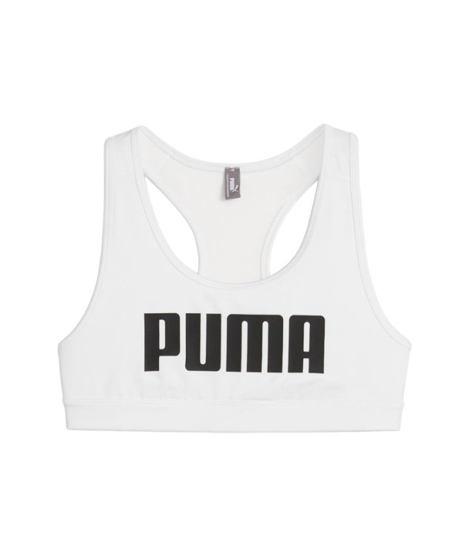Sujetador deportivo de Fitness Puma 4 KEEPS Mujer Blanco Negro