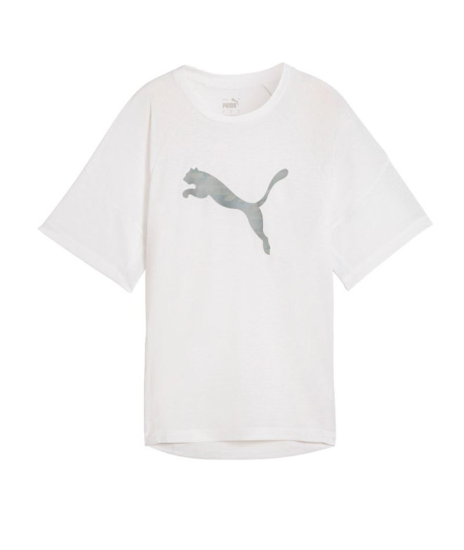 Camiseta Mulher Puma Evostripe Graphic branco