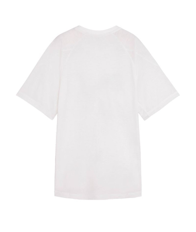 Camiseta Puma Evostripe Graphic Mujer blanco