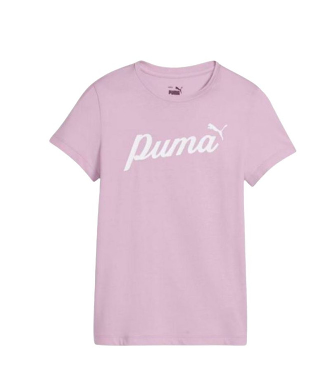 Camiseta Puma Essentials + Blossom AOP Infantil Lila