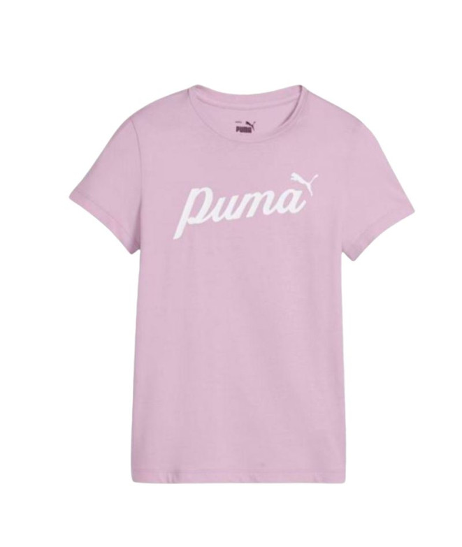 Camiseta Infantil Puma Essentials + Blossom AOP Lilás