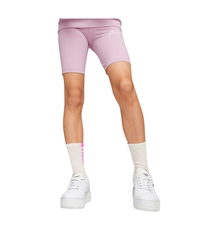 Calça Puma Essentials + Blossom Infantil Lila