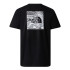 Camiseta de Montanha The North Face S/S Redbox Celebration Homem Preto