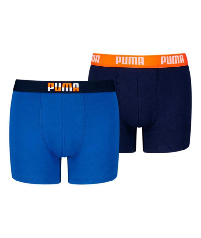 Cuecas Puma Placed Logo 2P Infantil combinação azul