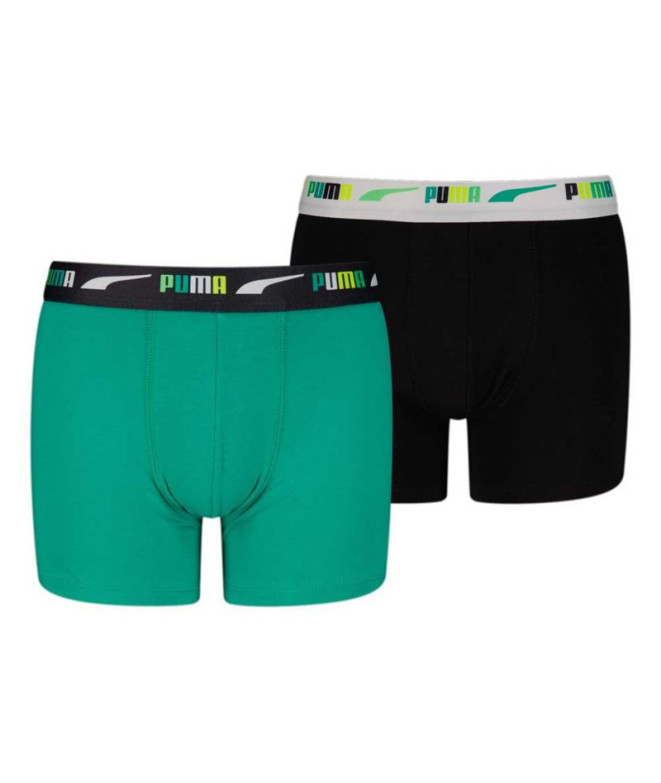 Slip by Puma Printed Elastic 2P Enfant sparkling Verde Combo