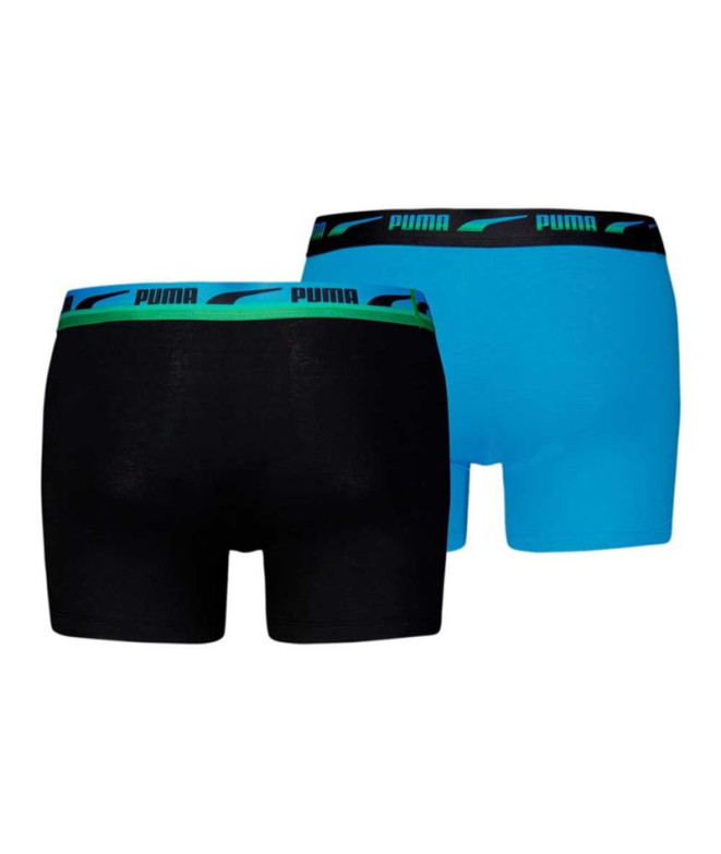 Slip de Puma Gradient Waistband 2P Homme Noir/Bleu