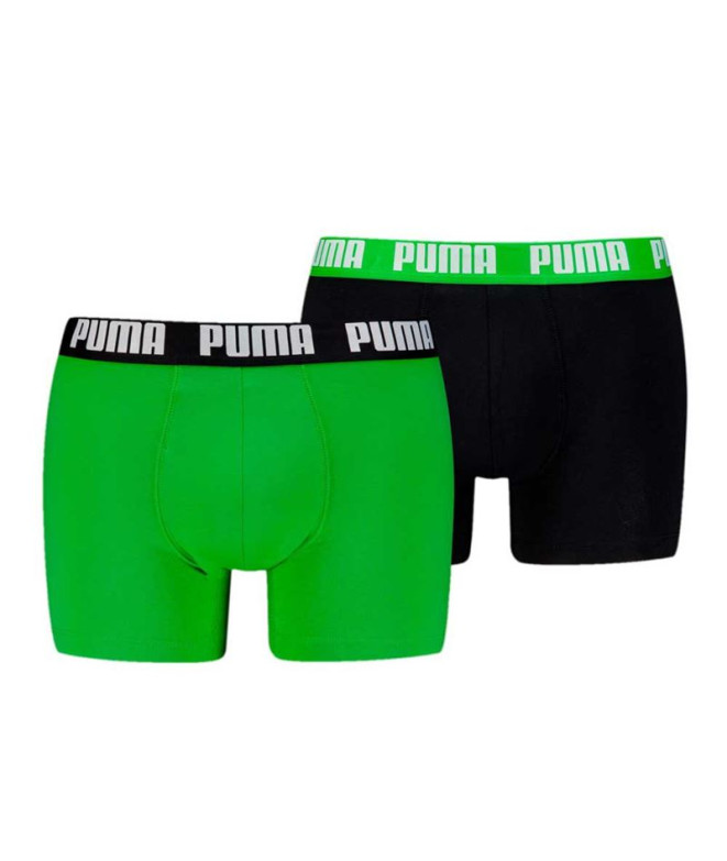 Calzoncillos de Puma Everyday Basic 2P Hombre Verde/Negro