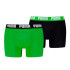 Slip Puma Everyday Basic 2P Homme Vert/Noir
