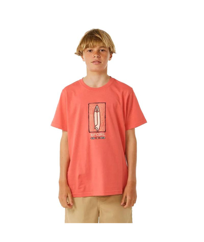 T-shirt Rip Curl Îles perdues - Enfant Corail