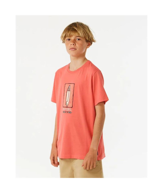 Camiseta Rip Curl Ilhas Perdidas - Menino Coral