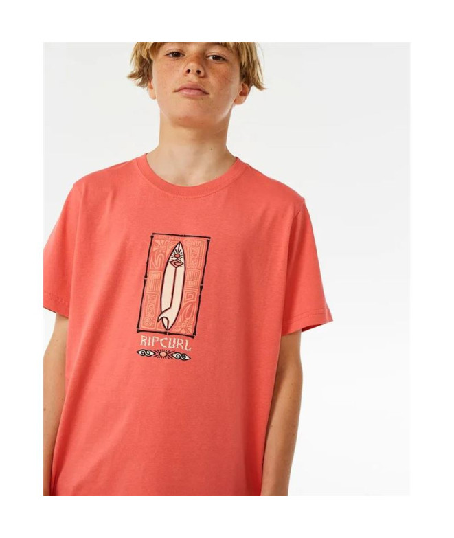 Camiseta Rip Curl Ilhas Perdidas - Menino Coral