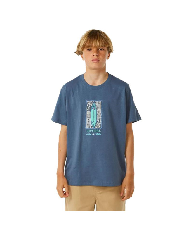 Camiseta Rip Curl Ilhas Perdidas - Menino Azul-marinho