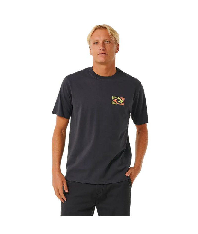 T-shirt Rip Curl Traditions Homme Noir