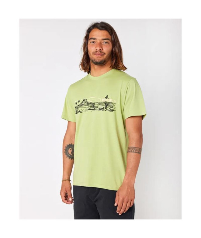 T-shirt Rip Curl Terre de Paradis Homme Kaki