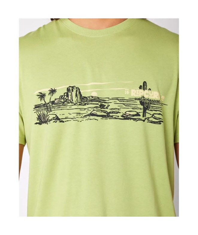 Camiseta Rip Curl Paradise Land Hombre Khaki