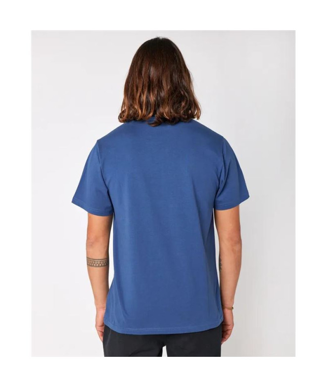 Camiseta Rip Curl Paradise Land Homem Azul-marinho
