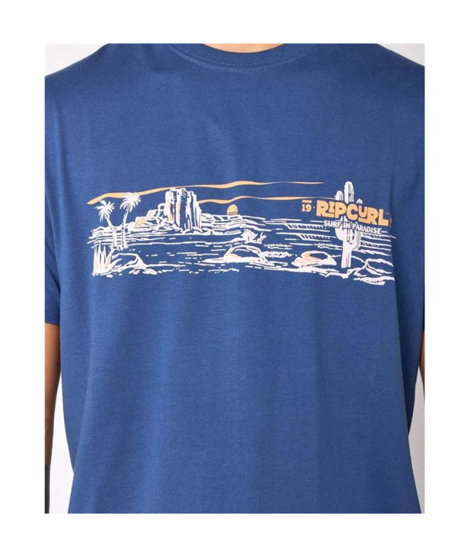 T-shirt Rip Curl Paradise Land Homme Bleu marine