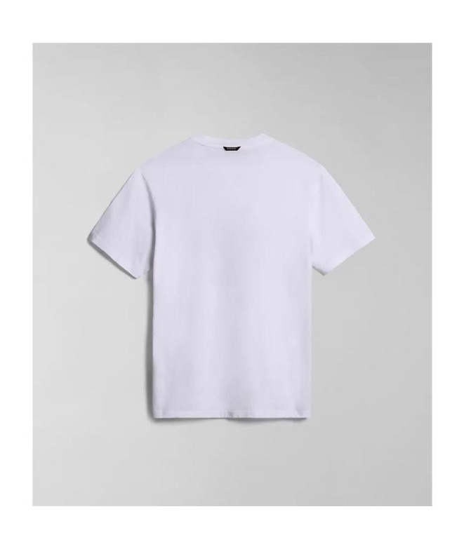 Camiseta Napapijri S-Bollo Ss 1 Branco 002 Homem