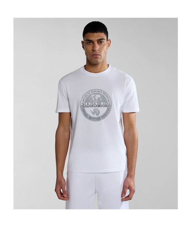T-shirt Napapijri S-Bollo Ss 1 White 002 Homme