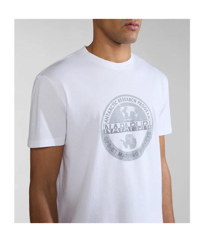 T-shirt Napapijri S-Bollo Ss 1 White 002 Homme