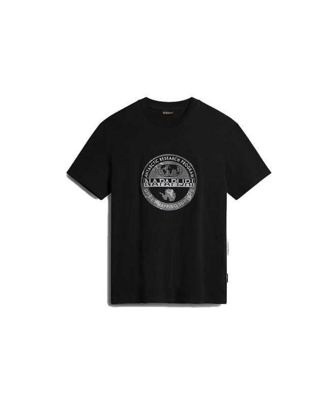 Camiseta Napapijri S-Bollo Ss 1 Negro 041 Hombre