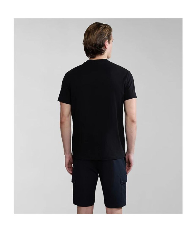 T-shirt Napapijri S-Bollo Ss 1 Noir 041 Homme