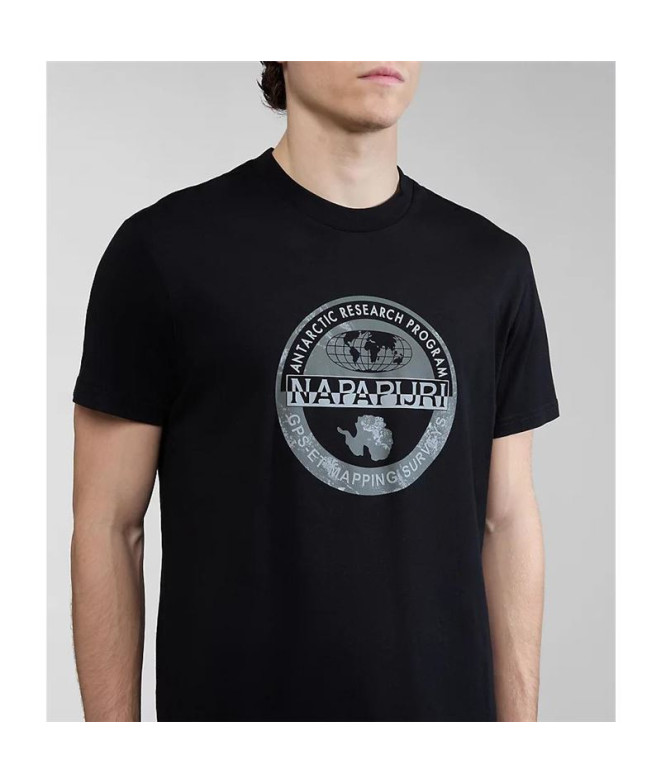 T-shirt Napapijri S-Bollo Ss 1 Noir 041 Homme