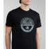 Camiseta Napapijri S-Bollo Ss 1 Preto 041 Homem