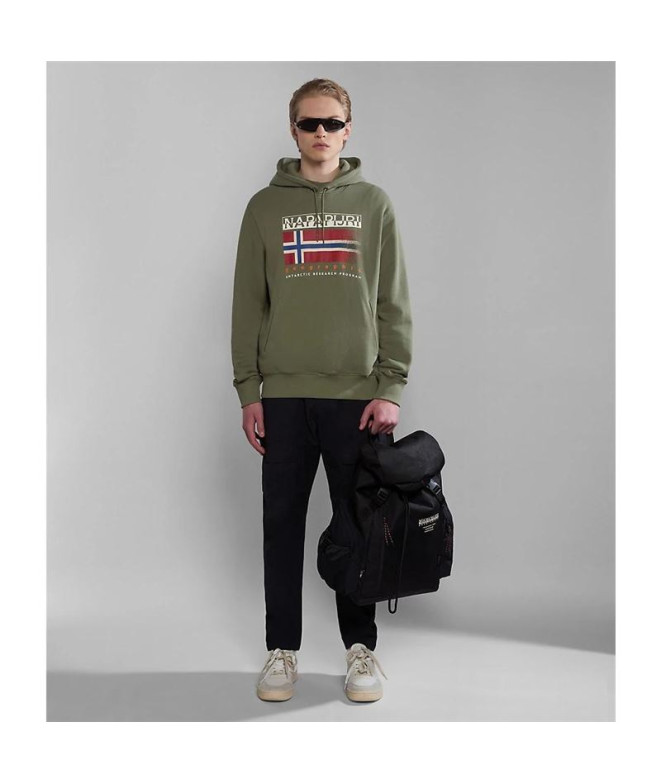 Sudadera Napapijri B-Kreis H Verde Hombre