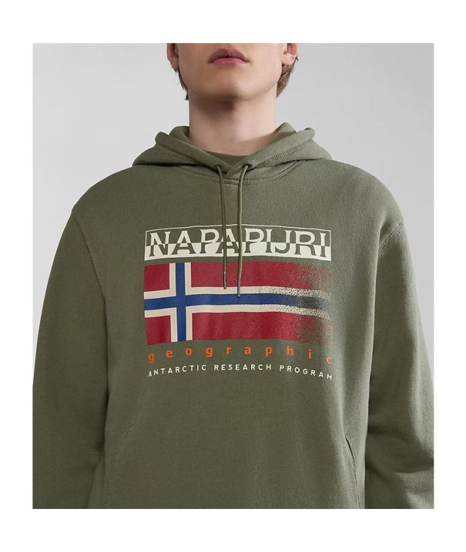 Sudadera Napapijri B-Kreis H Verde Hombre