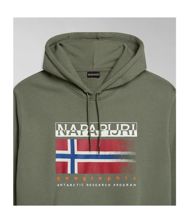 Moletom Napapijri B-Kreis H Verde Homem