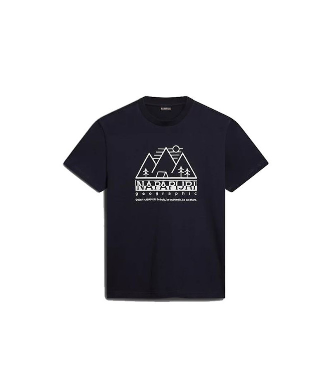 T-shirt Napapijri S-Faber Noir 041 Homme