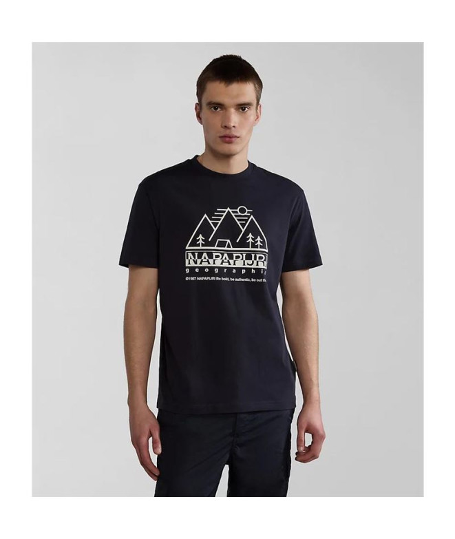 T-shirt Napapijri S-Faber Noir 041 Homme
